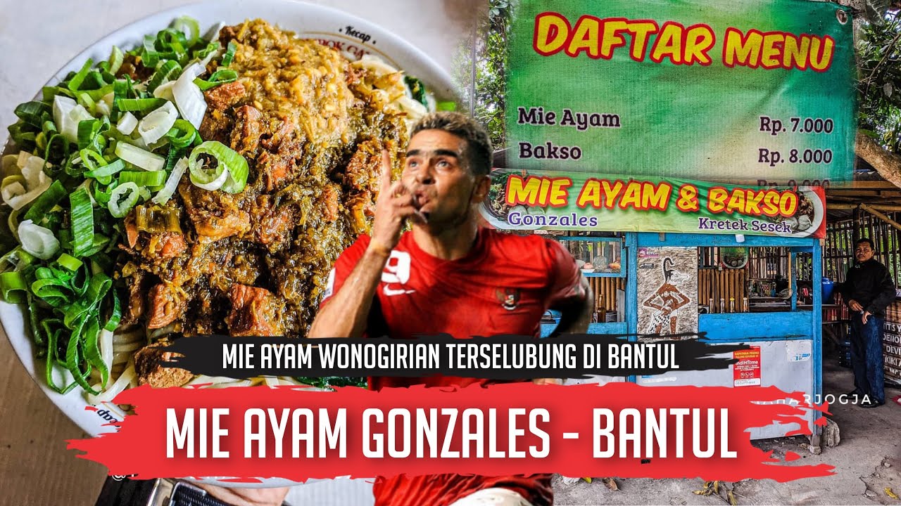 MIE AYAM WONOGIRIAN TERSELUBUNG DI BANTUL - MIE AYAM GONZALES