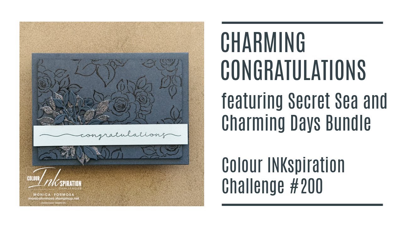 Charming Congratulations - Colour INKspiration Challenge #200