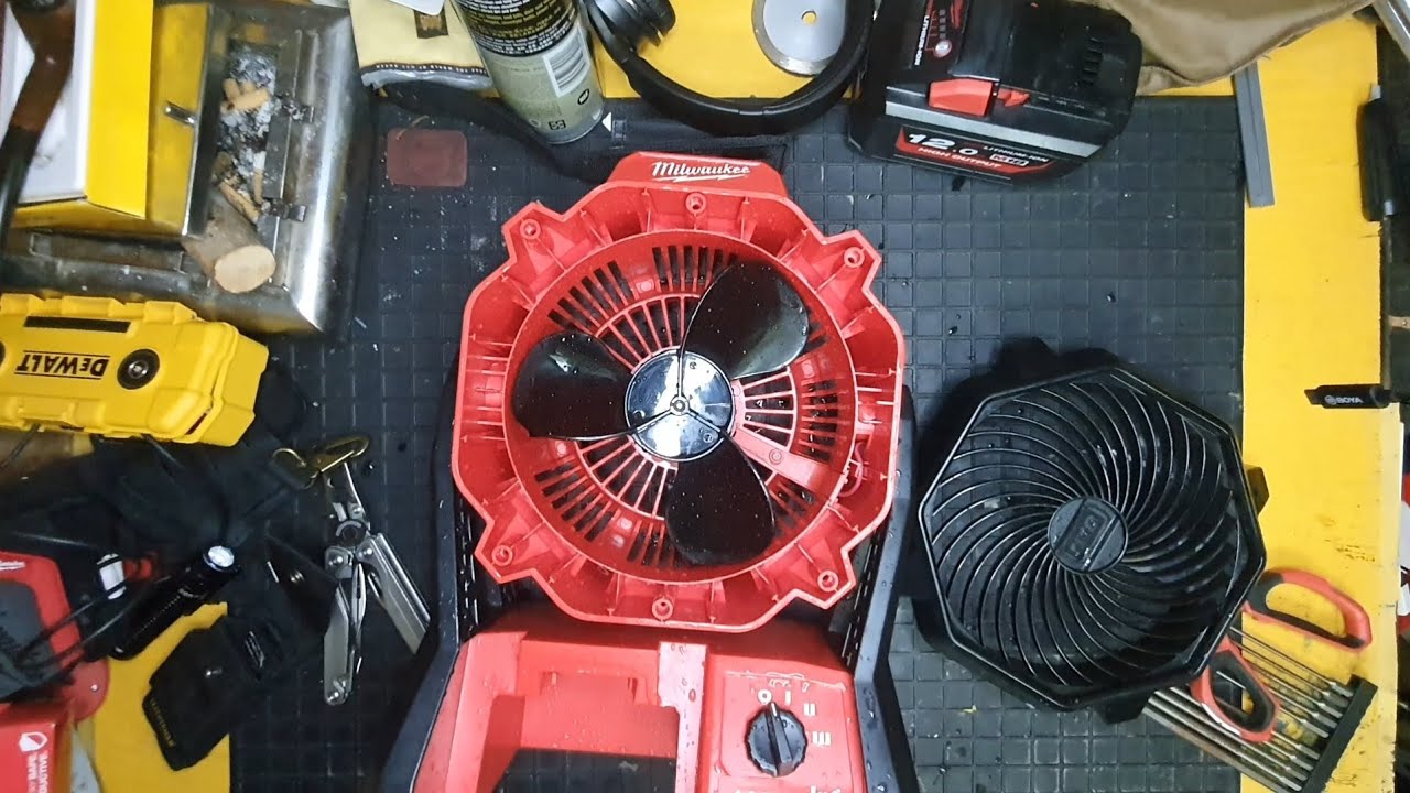 Milwaukee M18 Jobsite fan,how I clean in my way/ cuci kipas Jobsite Milwaukee M18