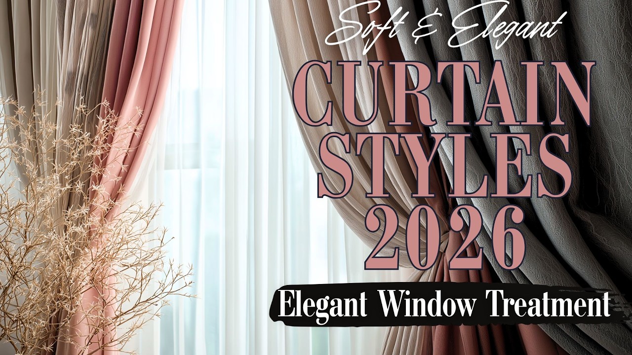 Современные стили штор 2026 | Элегантные идеи оформления окон #ТрендыШтор #ОформлениеОкон