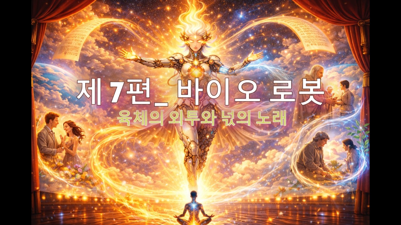 제 7편: 바이오 로봇 - 육체의 외투와 넋의 노래  #삶이라는연극#영혼의여정#의식의각성#지금여기를살다#깨어있는삶 #정기신#의식수련#내면의빛#생명에너지#몸과영혼