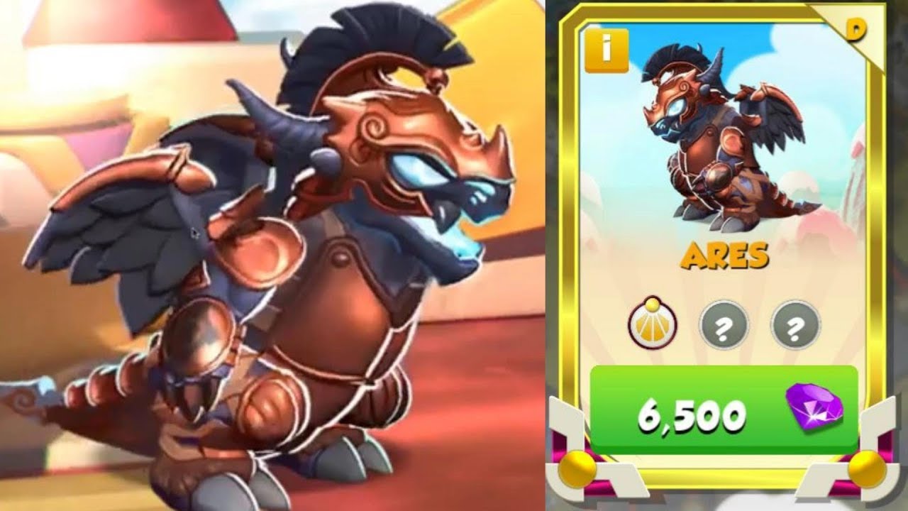 DIVINE ARES DRAGON NOW OUT! Costs 6500 Gems In the Shop! - DML #625
