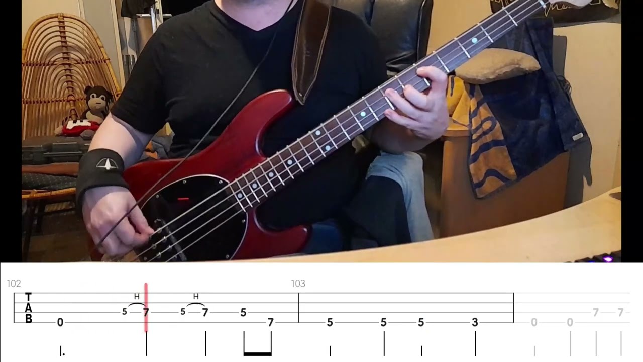 Metallica - Low Man's Lyric (Bass Cover w/ Bass Tabs)