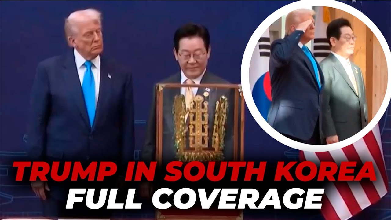 TRUMP, FULL FOOTAGE IN SOUTH KOREA: meets President Lee, APEC talks and receives highest honour