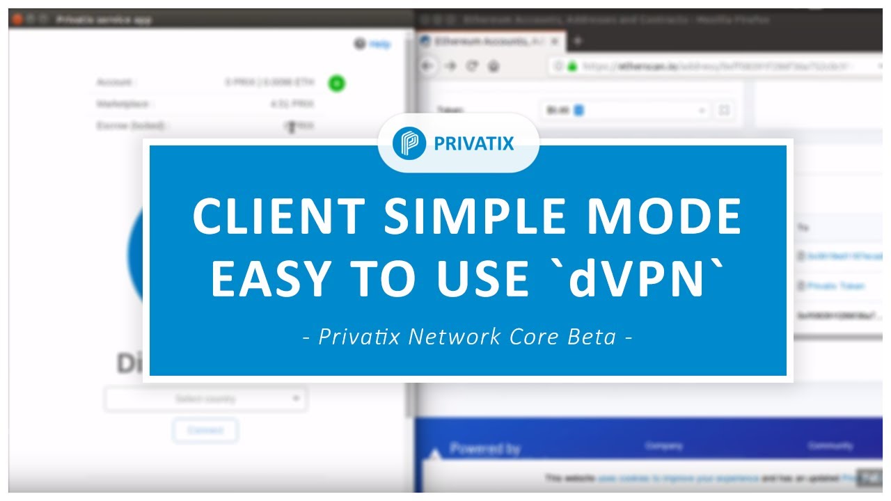 Simple mode Client - Easy to use dVPN on Ethereum walkthrough video explanation