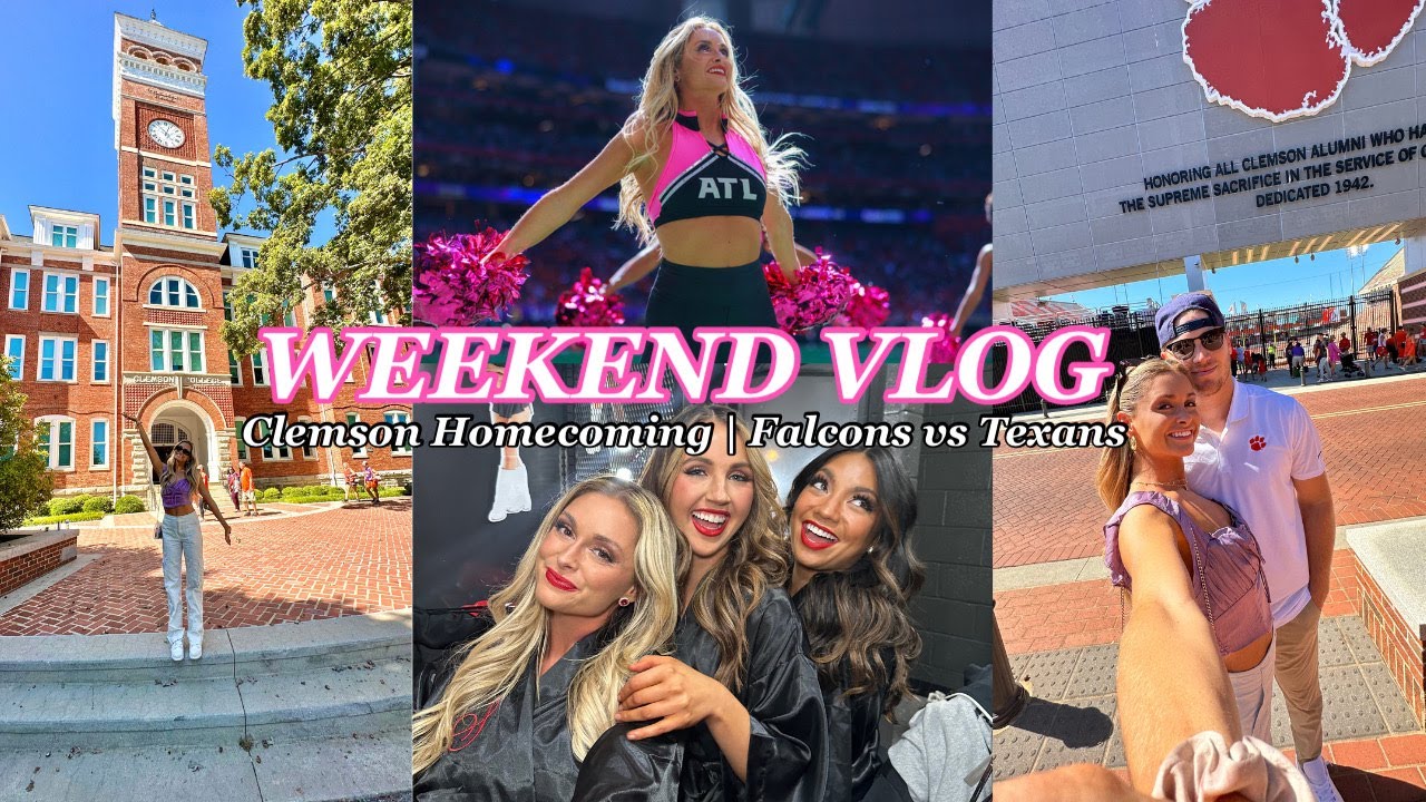 VLOG: clemson homecoming & falcons vs texans game!