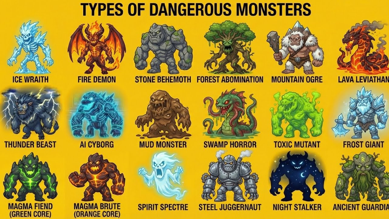 18 Most Dangerous Monsters Explained | Ultra Realistic Fantasy Creatures