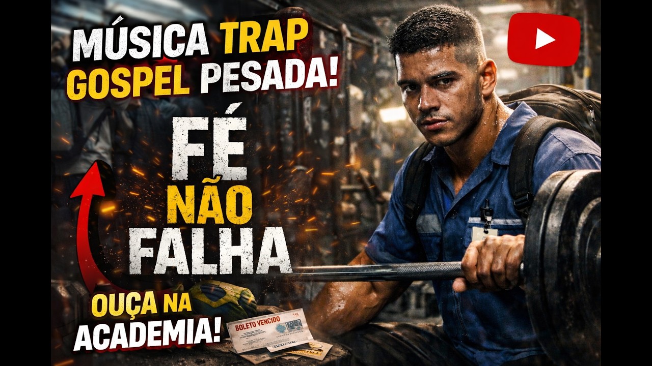 FÉ NÃO FALHA 🔥 TRAP GOSPEL PESADO PRA ACADEMIA | Motivação Cristã Brasileira