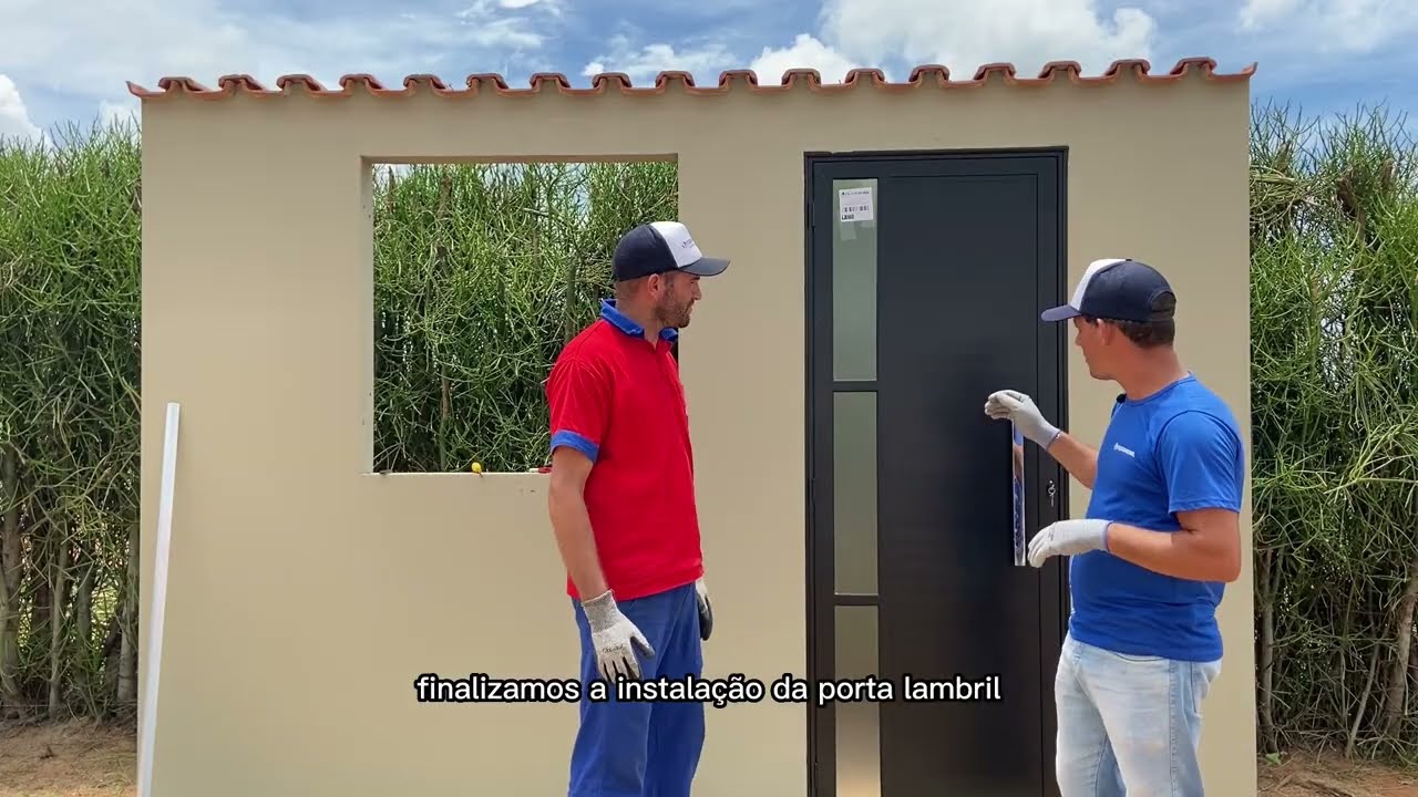 Como instalar uma porta de alumínio Lambril Esquadromil