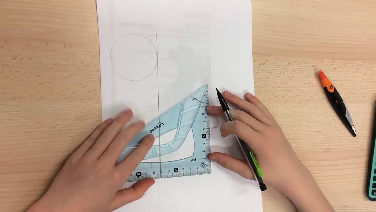 Construire un patron d'un cylindre