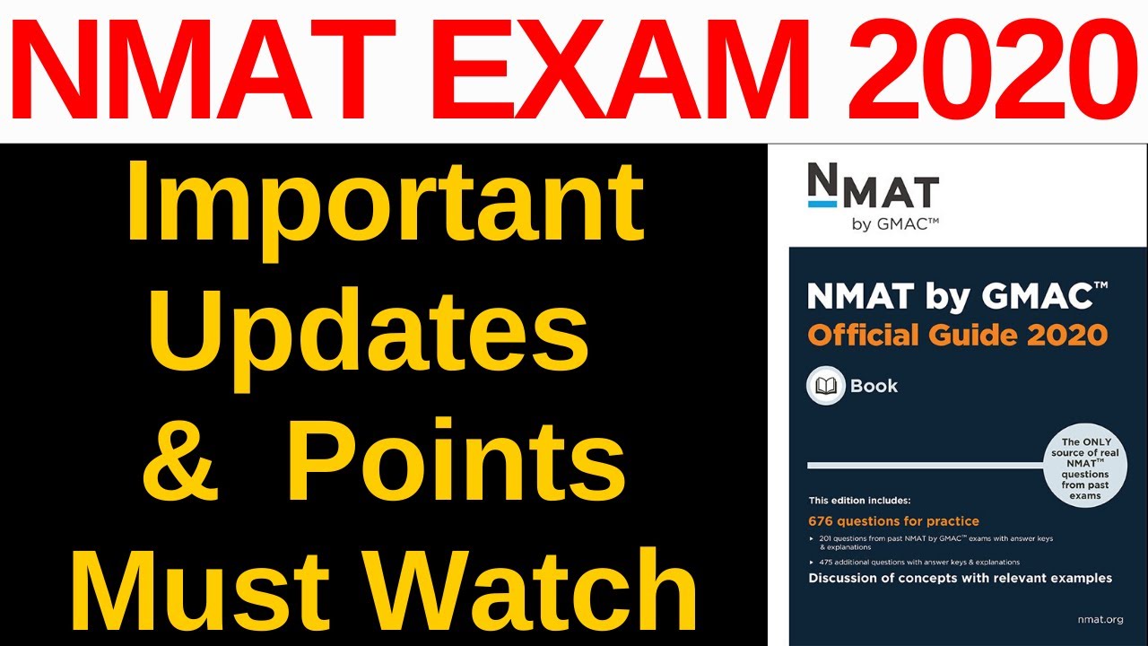 NMAT 2020 Important Updates, New Syllabus Changes, Level Of Difficulty