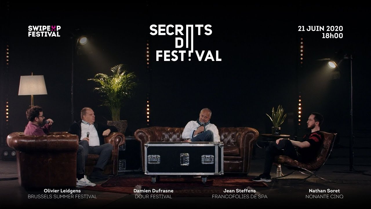 Conférence Secrets de festivals - DOUR, FRANCOS DE SPA & BSF