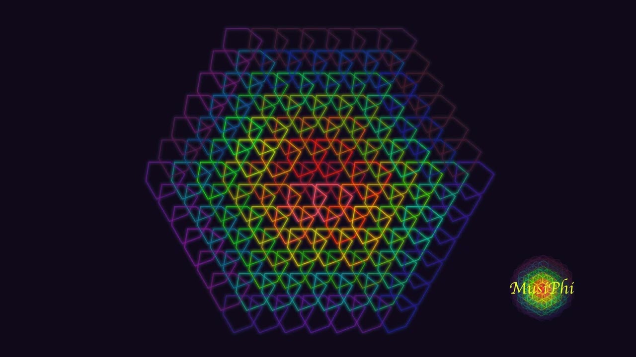 MusiPhi Sacred Geometry Music Visualizer | Precise Temperament Tuning 432.081216hz 