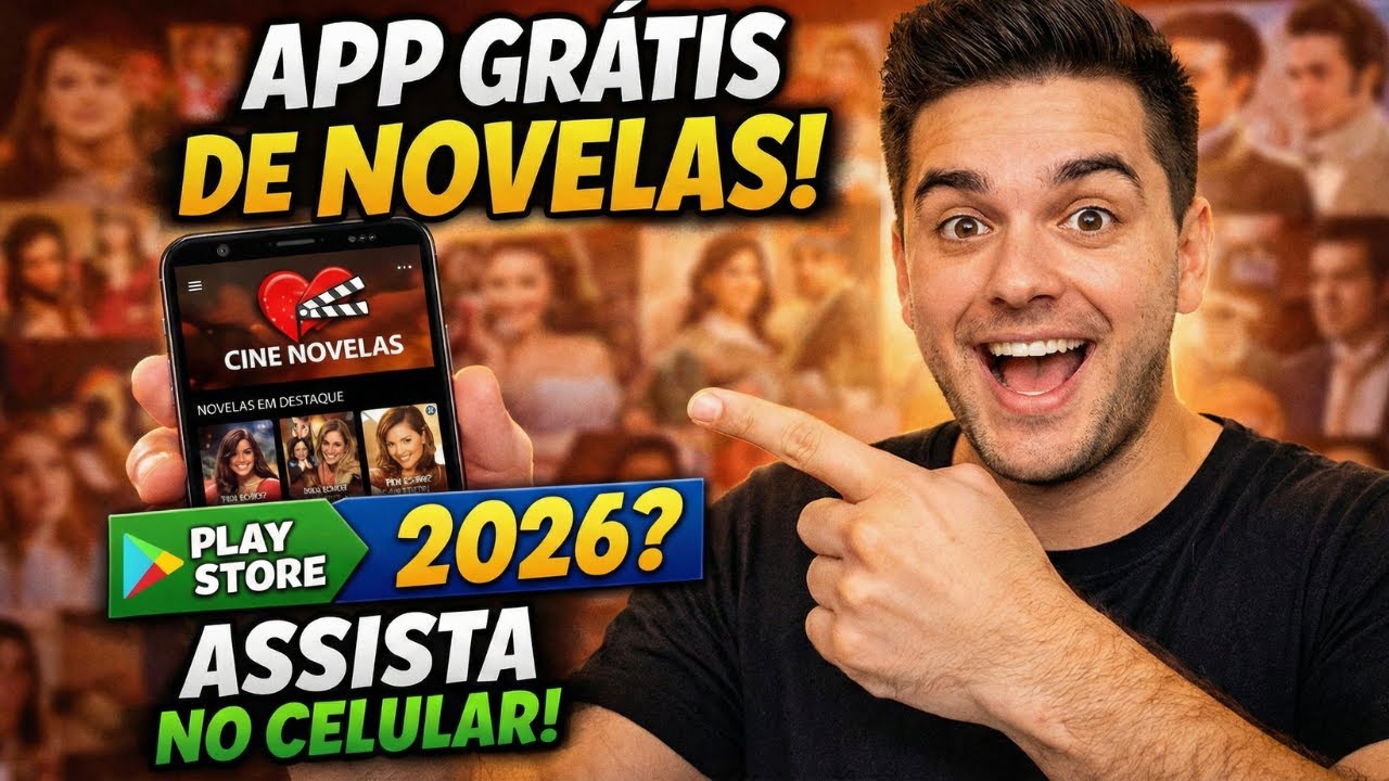 MELHOR APP GRÁTIS para assistir NOVELAS no celular (Android) em 2026!