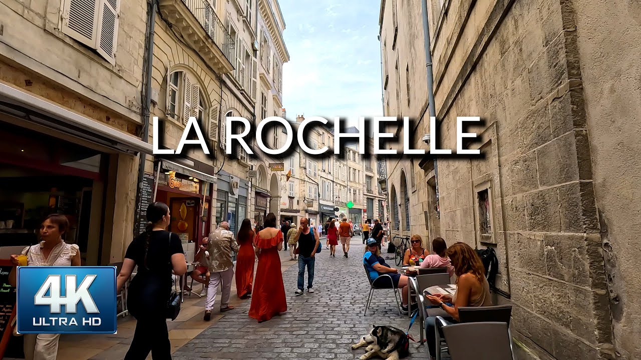 [4K]⚓La Rochelle, Old Harbor Walking Tour (France 2023)| HDR 60fps