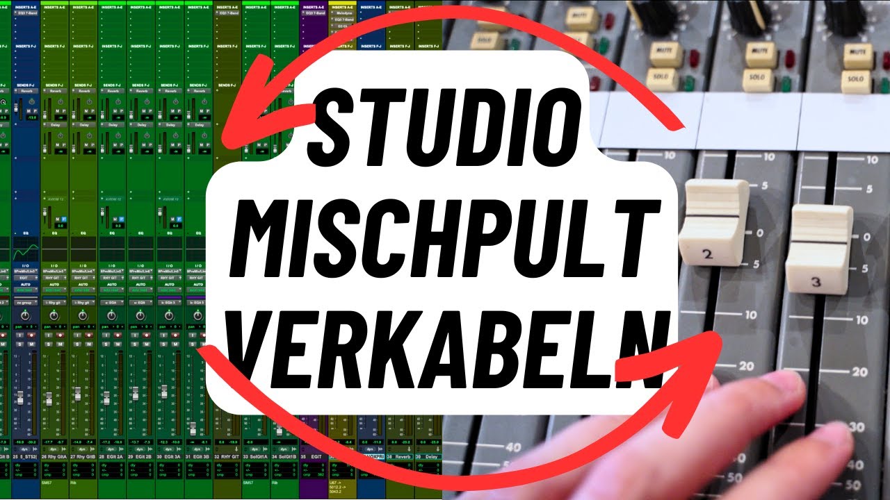 Analoges Mischpult im Tonstudio DAW einbinden