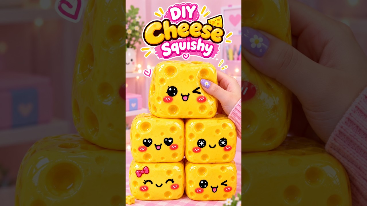 How to Make Cheese Squishy | DIY Cheese Squishy 🧀