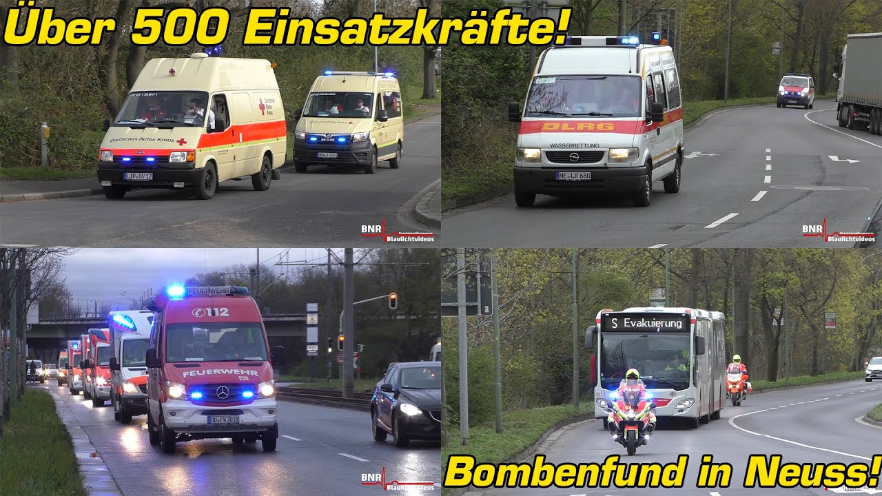 [NEUSS IM AUSNAHMEZUSTAND!] Bombenfund fordert über 500 Einsatzkräfte aus weiten Teilen NRWs!
