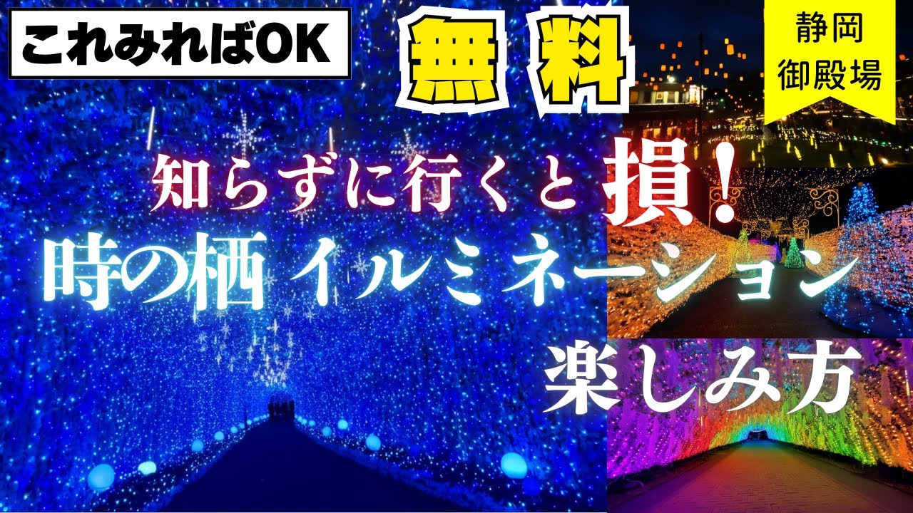 知らずに行くと損！これ見ればOK！時之栖イルミネーションの楽しみ方