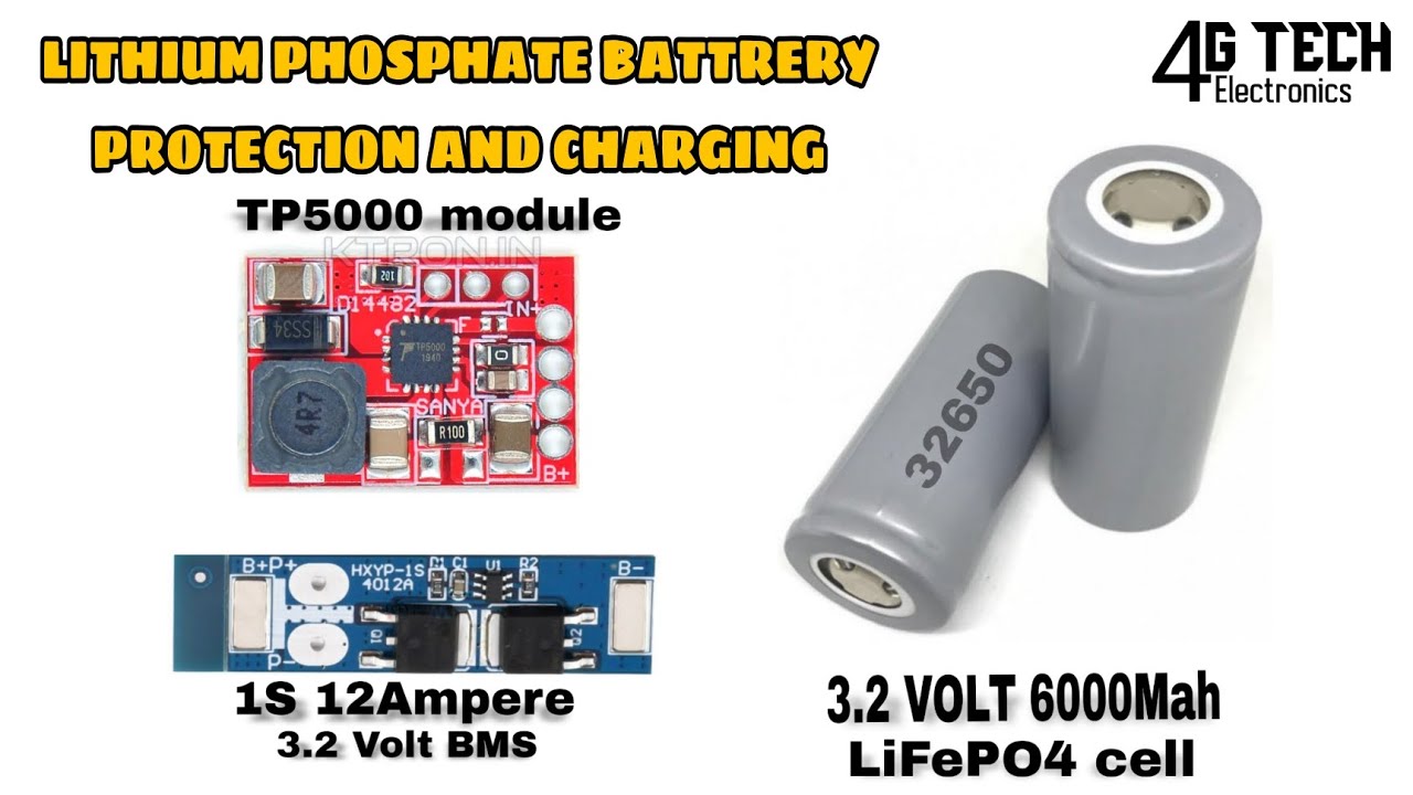 How to charge lithium phosphate battery|Tp5000 module|32650 cell|3.2volt battery charger|6000mahcell