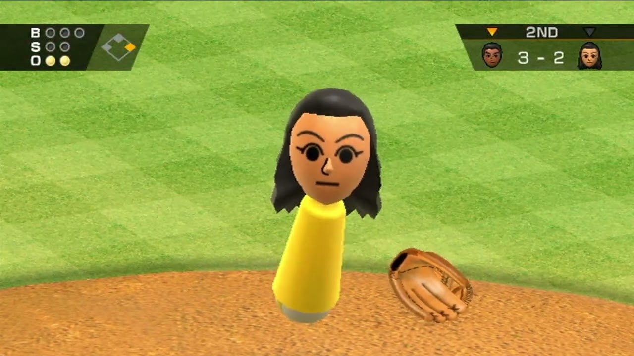 Wii Sports: Baseball 2 Players - Guest A vs Guest D