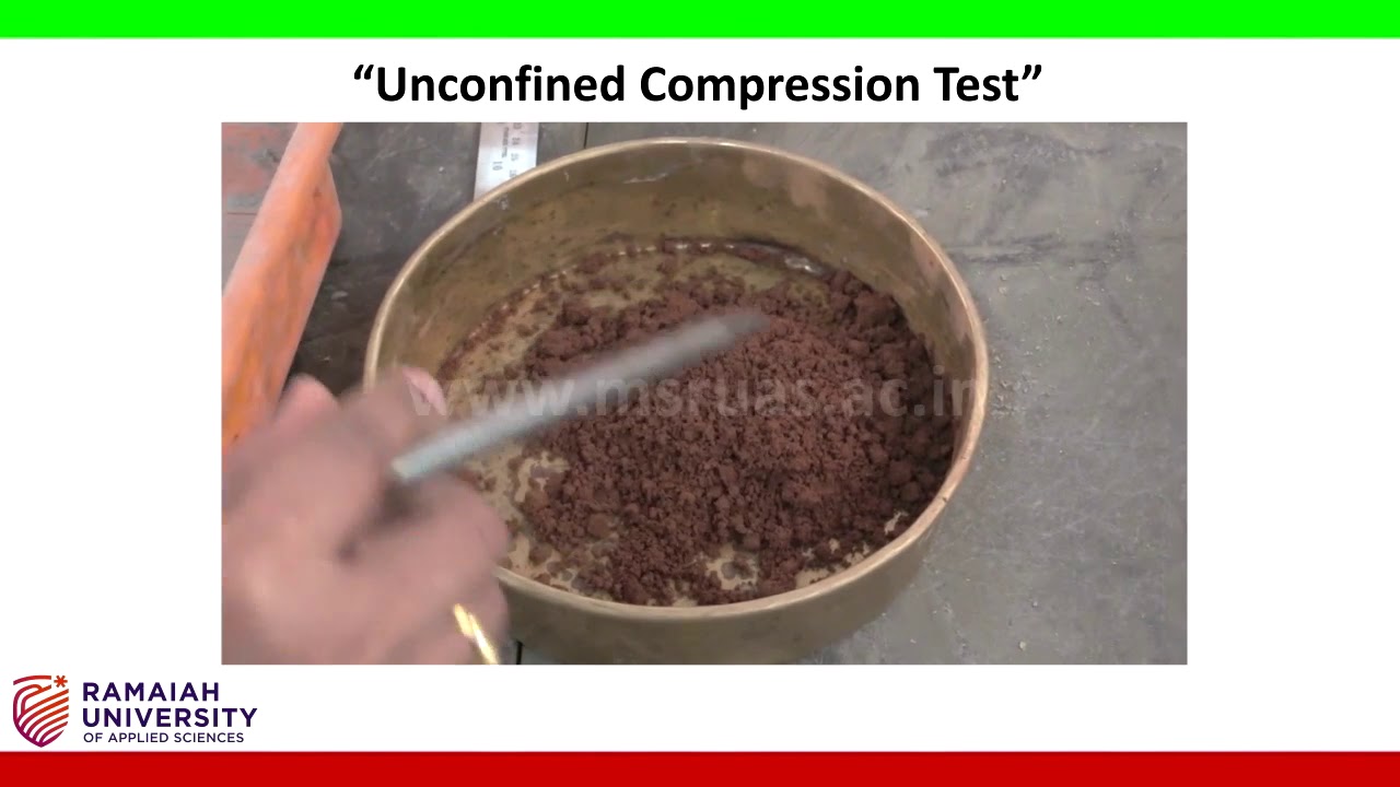 Unconfined Compression Test