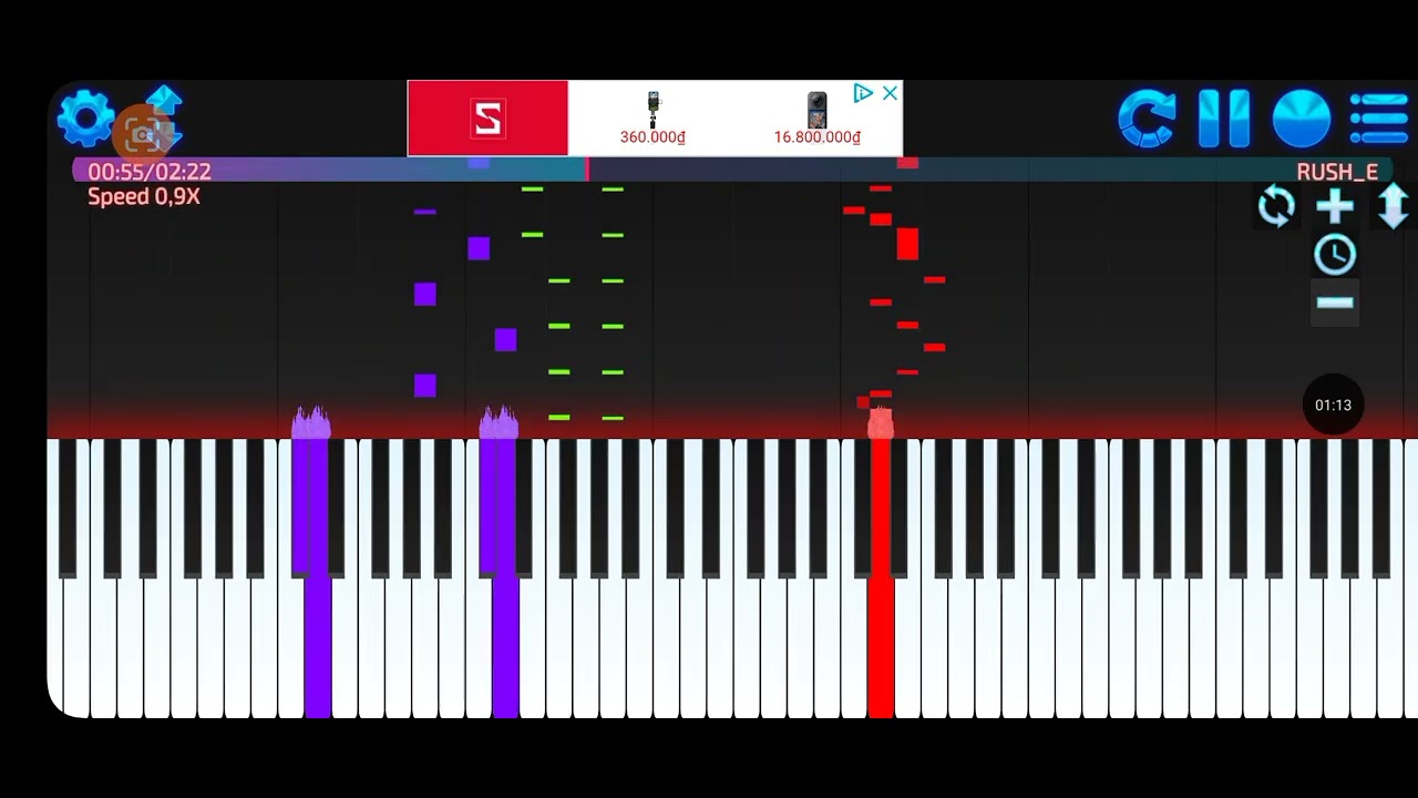 Rush e #pianopia#midi 