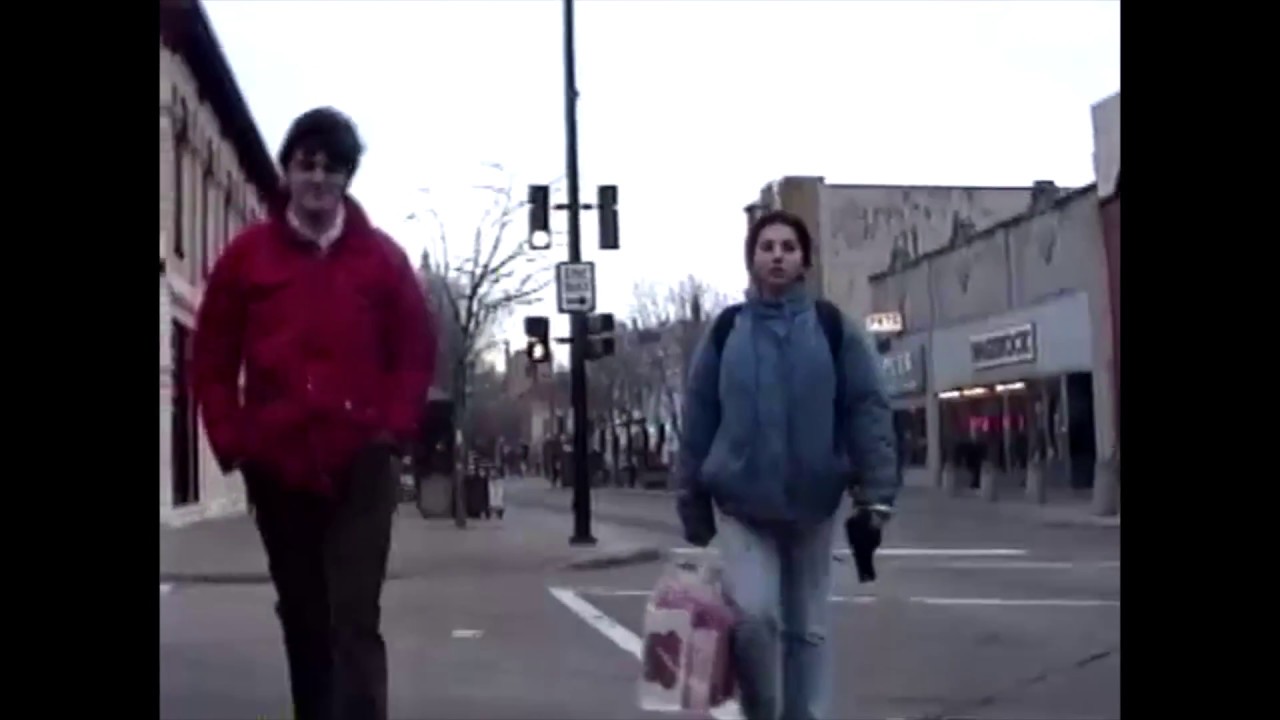 People on the street 1992 Madison Wisconsin