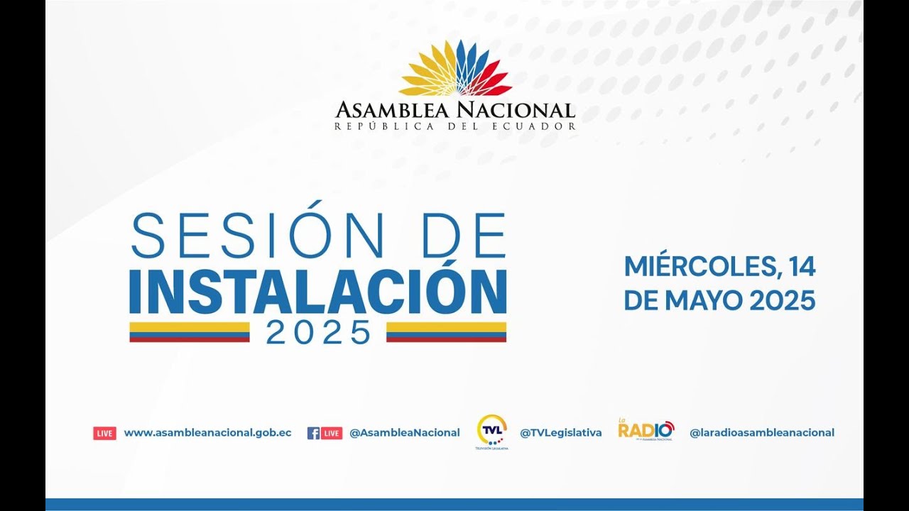 Siga en vivo la Sesión de Instalación de la Asamblea Nacional - 2025 - 