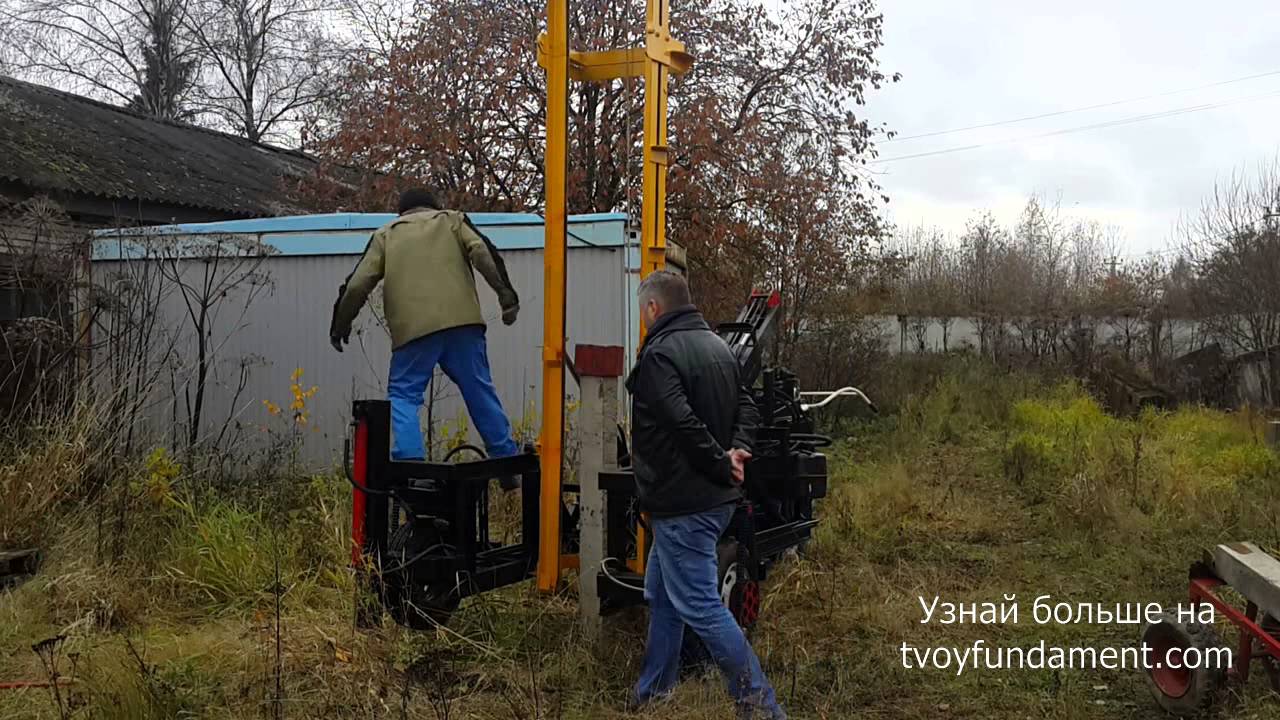 Мини-установка для забивки железобетонных свай