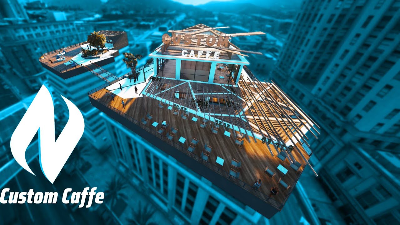 Custom Caffe Rooftop [FiveM MLO - GTA V Interior]