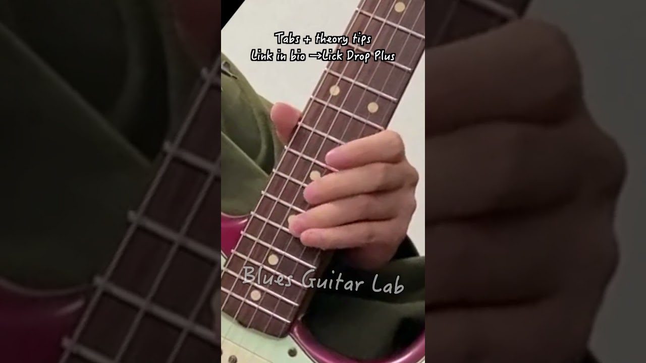 Blues Solo Using a Simple Motif (10-Position Series) | TAB + Theory Tips &rarr; Lick Drop Plus