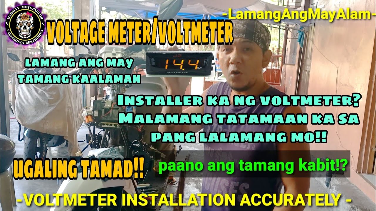 mali ang natutunan mo dito sa youtube | may tamang paraan sa pag install ng VOLTMETER | HUWAG TAMAD