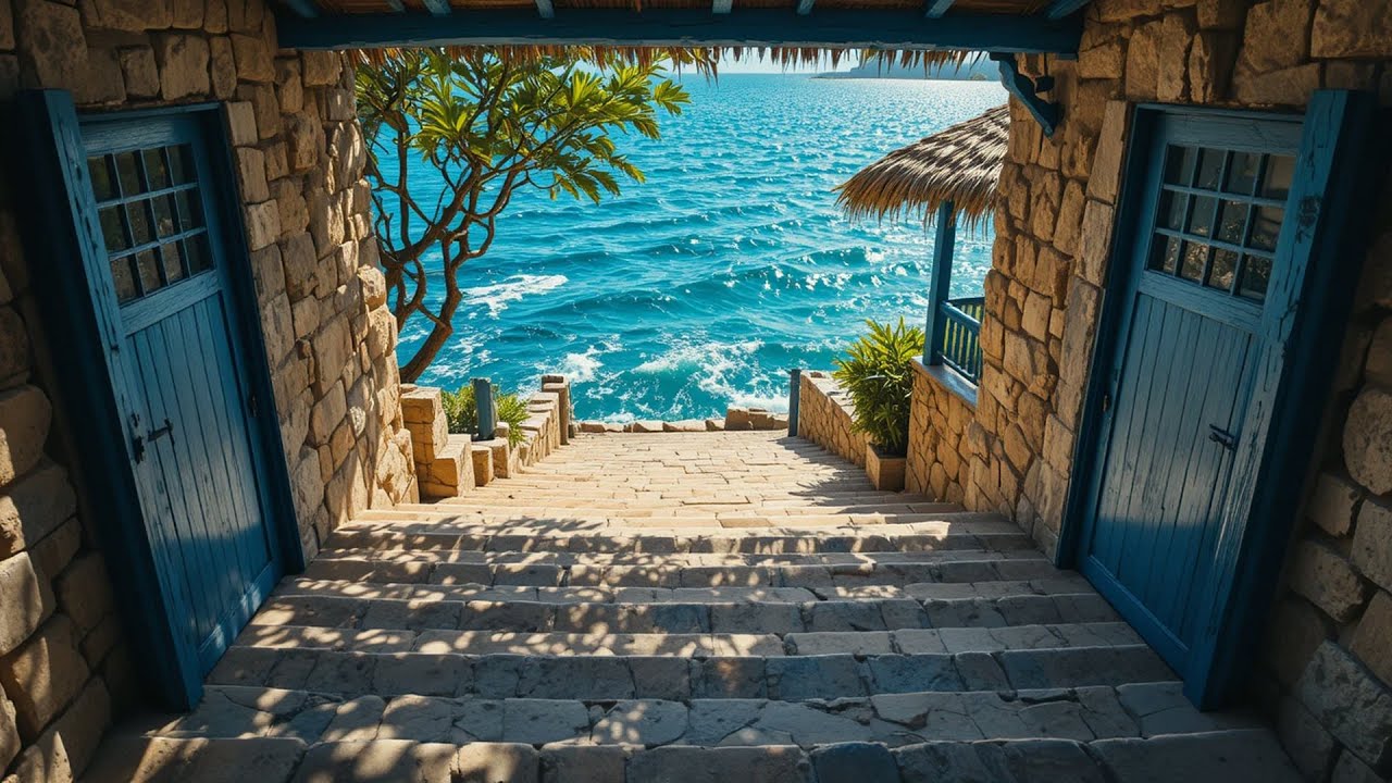 Seaside Jazz Doorway – Step to Paradise | Smooth Jazz Instrumental Live