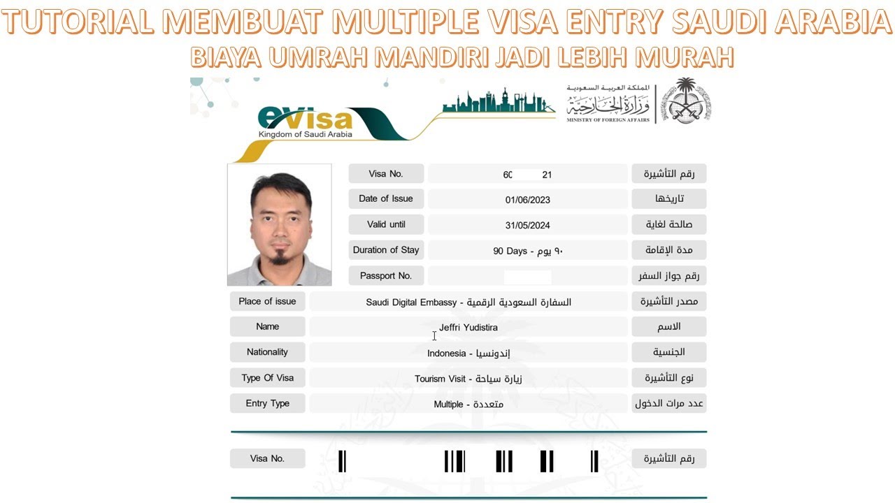 Tutorial Membuat Multiple entry Visa Saudi Arabia secara mandiri (bisa untuk umrah)