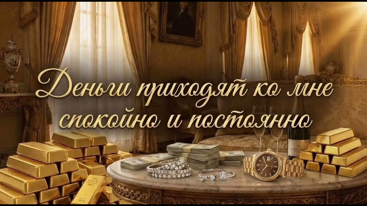 ✨ САБЛИМИНАЛ «Денежный поток: Спокойствие и Постоянство» ✨ Позитивные аффирмации 