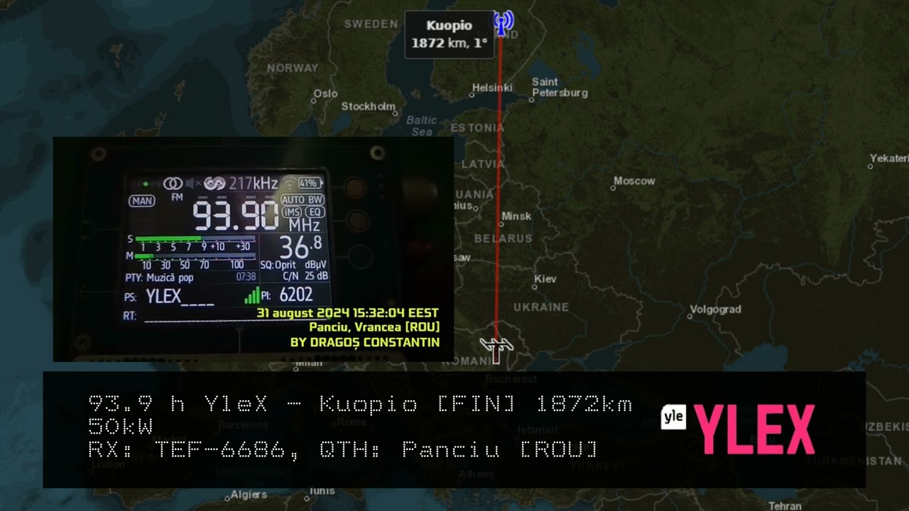 FM DX Eskip from RUS, FIN, S received in Panciu [ROU] (31.08.2024)