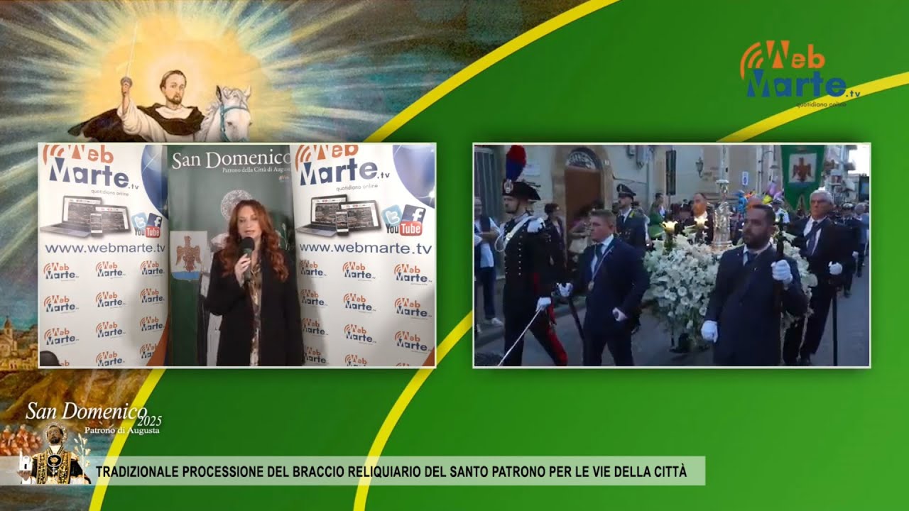 Festa di San Domenico 2025 - Tradizionale processione del Braccio Reliquiario del Santo Patrono 1/2