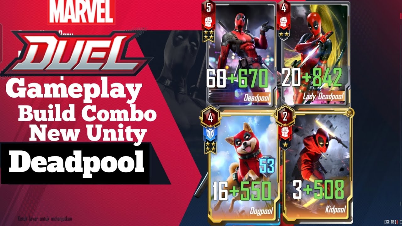 Marvel Duel | Gameplay Combo New Unity Deadpool 