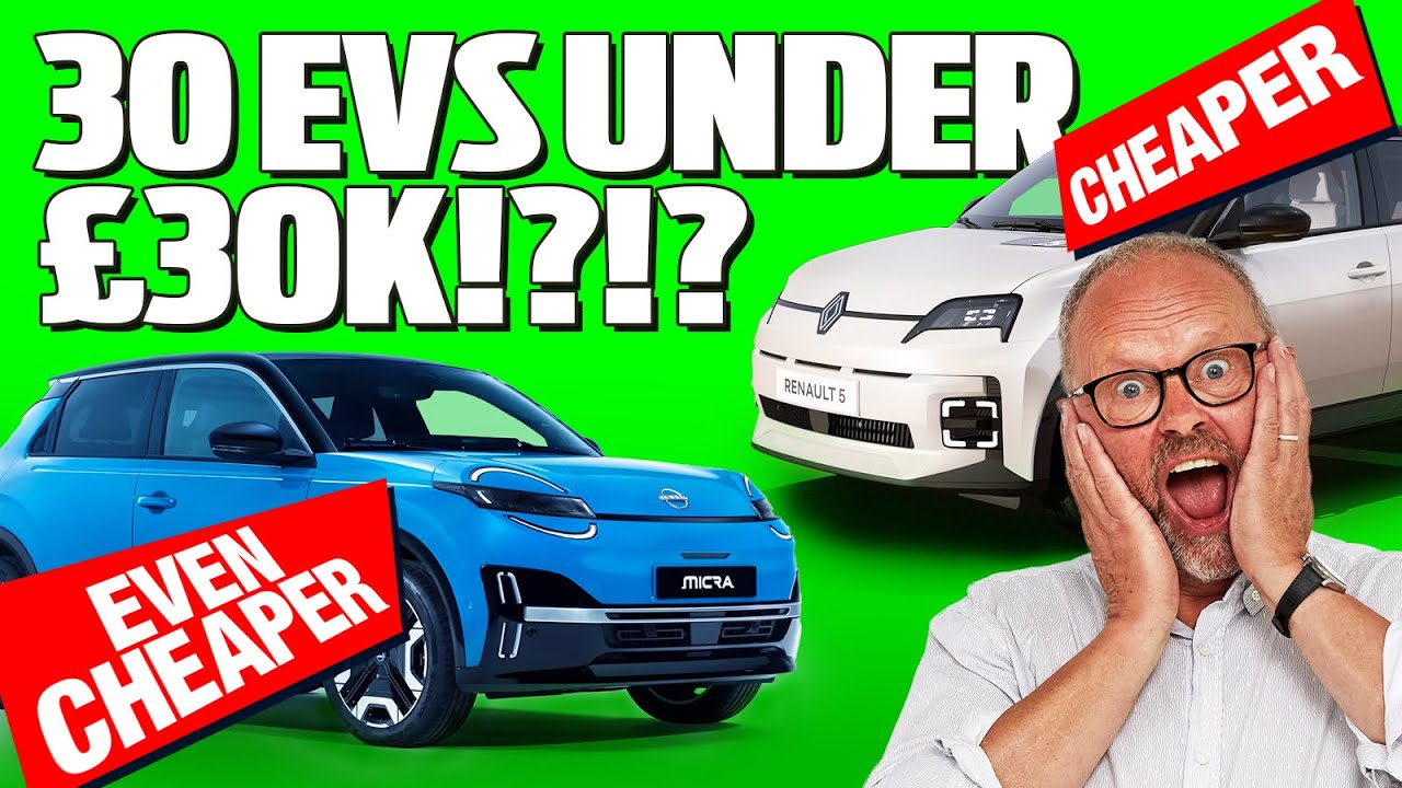 30 Electric Cars under 30k!? And prices are plummeting due to...
