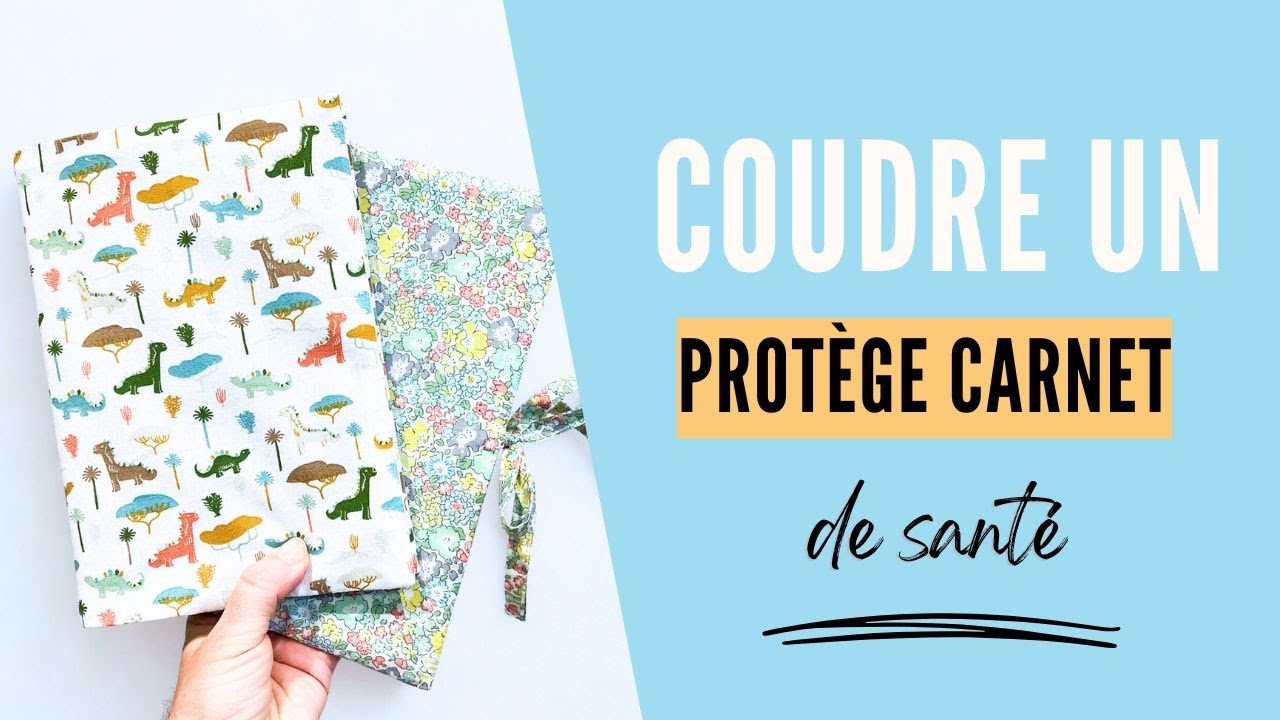 Coudre un protège carnet de santé en 6 coutures seulement ✂️