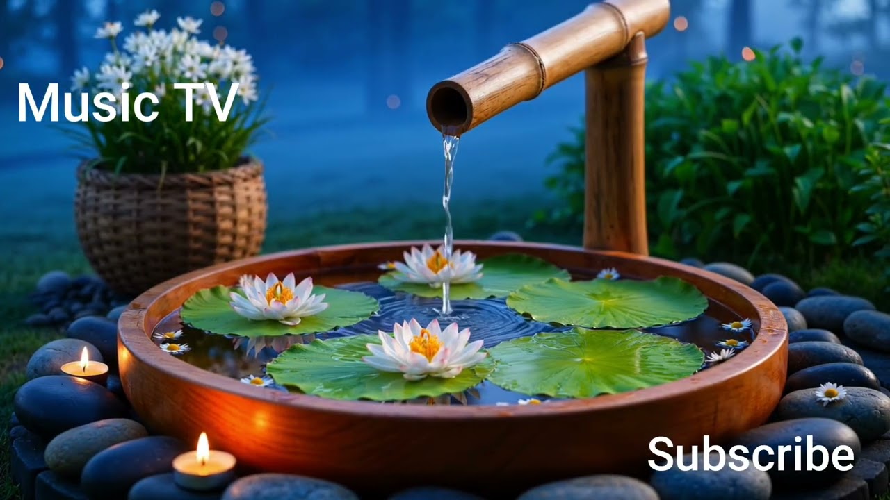 Relaxing music piano, Healing with soothing water sounds Depression deep sleep focus or work 🎶🎹