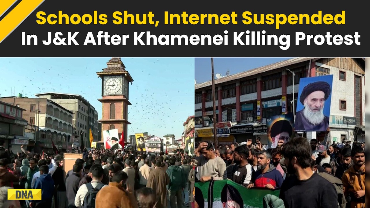 Jammu Kashmir News: School Shut, Internet Hit In J&K After Massive Protests Over Khamenei Killing
