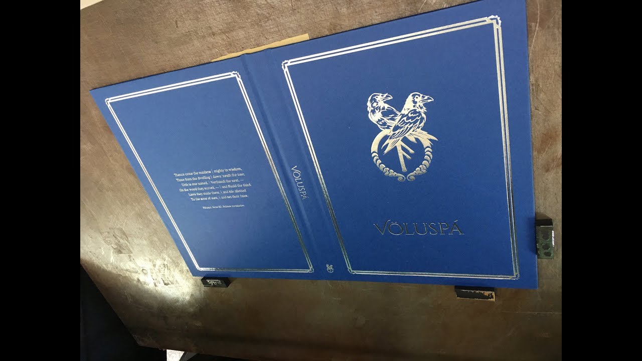 Foil Cover Printing for the Illustrated Voluspa!