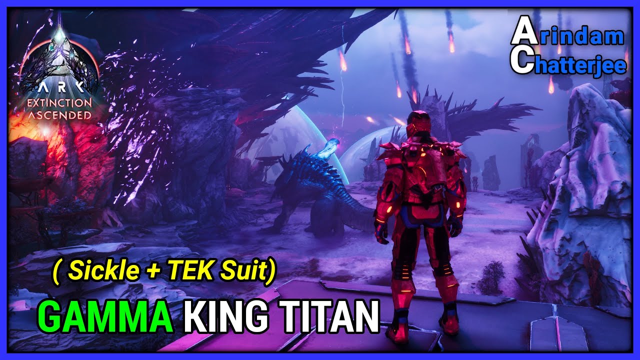 ARK Ascended Extinction - SOLO Destroying GAMMA KING TITAN (On Foot / No Dinos) - S3E88