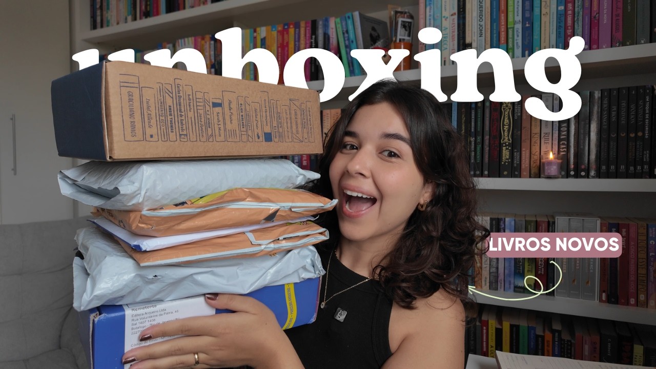 UNBOXING DE LIVROS NOVOS
