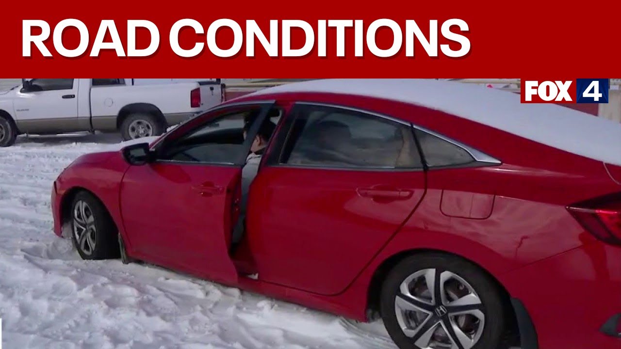 Winter storm: Denton County road conditions at 5:40 a.m.