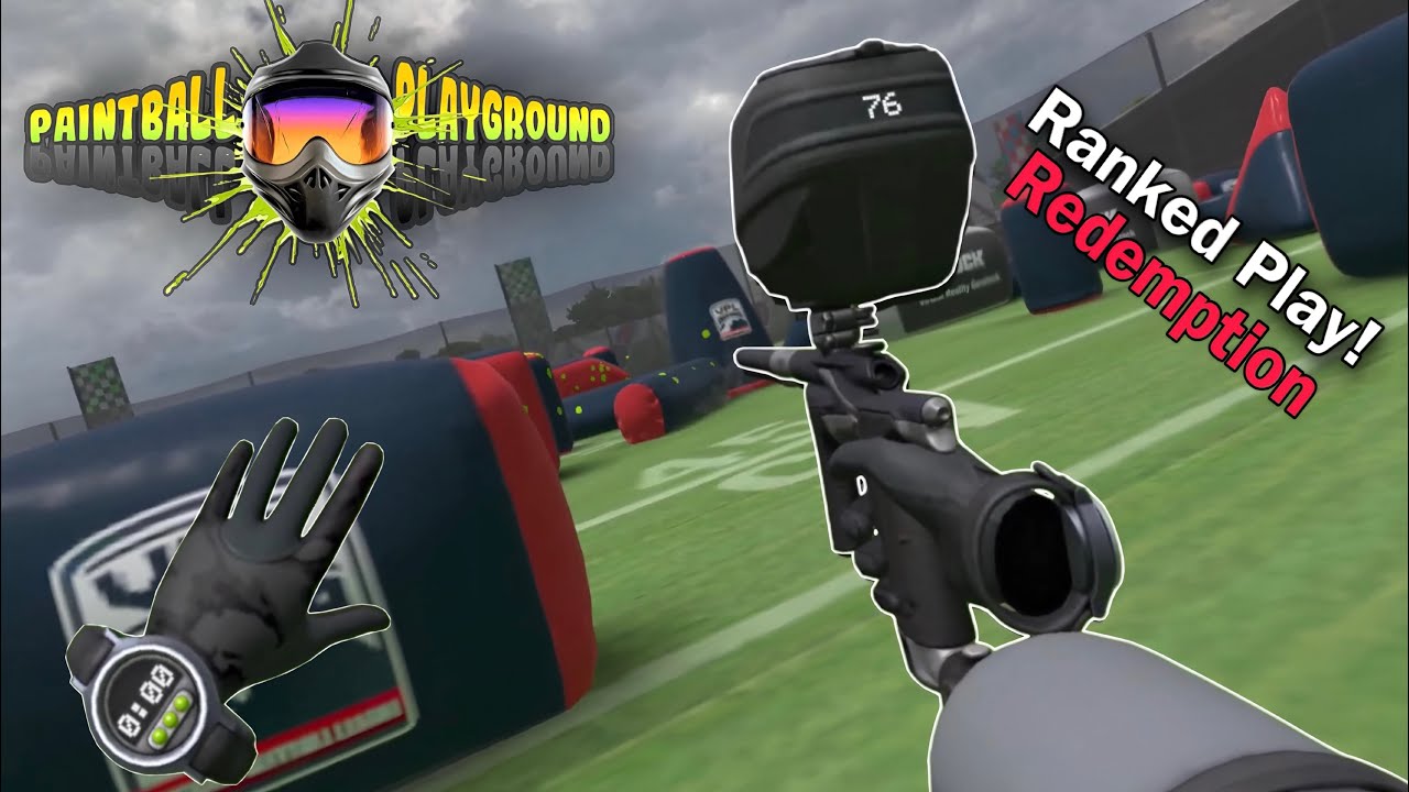 Подождите, я на самом деле хорош в рейтинговой игре в VR Paintball Playground