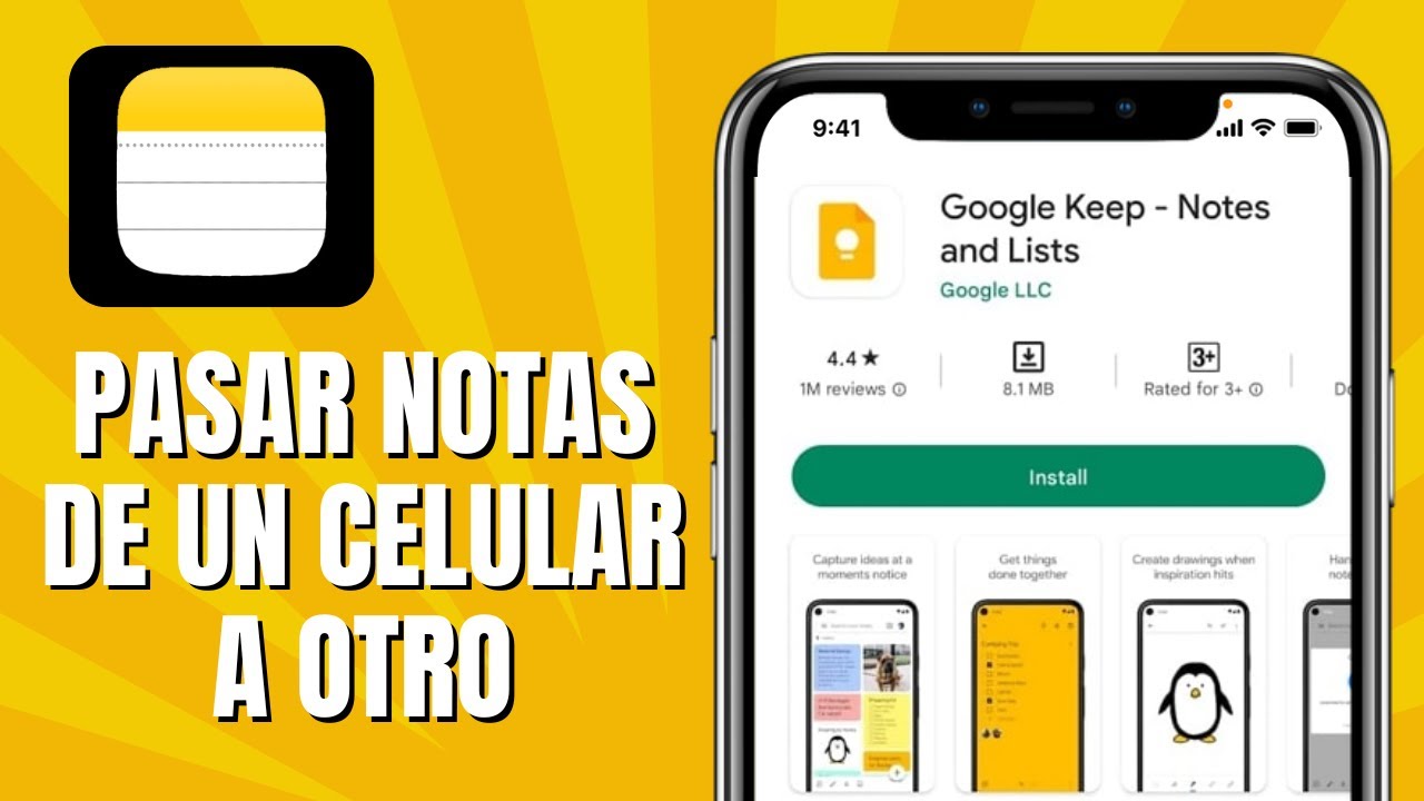 C&oacute;mo PASAR Notas De Un Celular A Otro