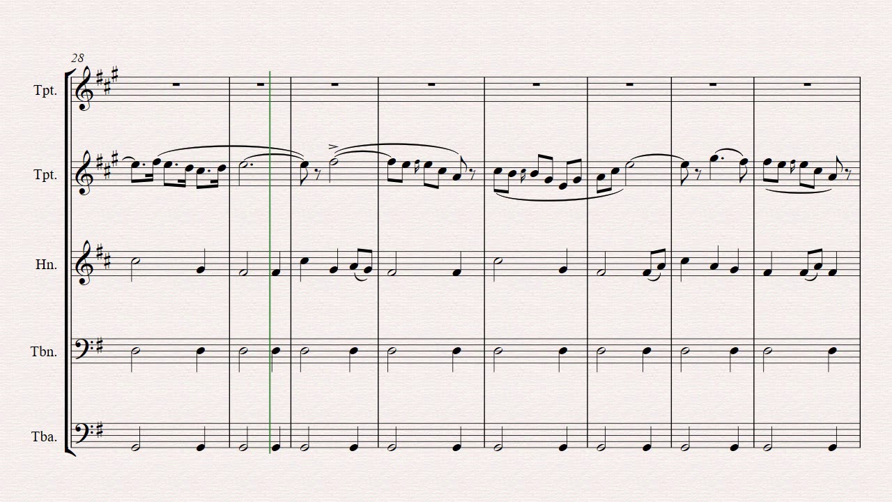 Solveig's Song - from Peer Gynt Suite - Brass Quintet - Arrangement: Thomas H. Graf